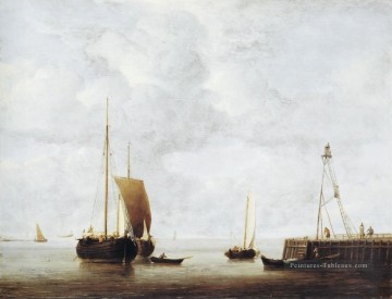 Bateaux œuvres - Hoeker marin Willem van de Velde le Jeune Bateau paysage marin